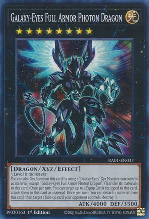 Image of Galaxy-Eyes Full Armor Photon Dragon (RA01-EN037) - 25th Anniversary Rarity Collection 1st Edition