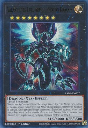Image of Galaxy-Eyes Full Armor Photon Dragon (UR) (RA01-EN037) - 25th Anniversary Rarity Collection 1st Edition