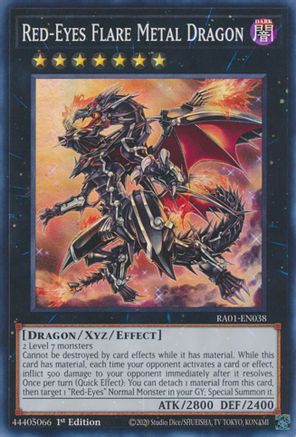 Image of Red-Eyes Flare Metal Dragon (RA01-EN038) - 25th Anniversary Rarity Collection 1st Edition