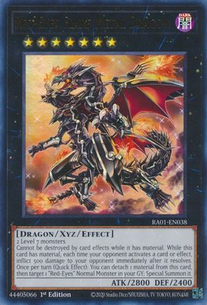Image of Red-Eyes Flare Metal Dragon (UR) (RA01-EN038) - 25th Anniversary Rarity Collection 1st Edition