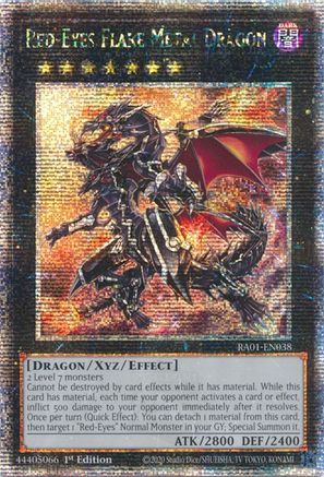Image of Red-Eyes Flare Metal Dragon (Quarter Century Secret Rare) (RA01-EN038) - 25th Anniversary Rarity Collection 1st Edition