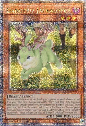 Image of Danger!? Jackalope? (Quarter Century Secret Rare) (RA01-EN013) - 25th Anniversary Rarity Collection 1st Edition