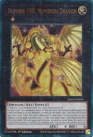 Image of Number 100: Numeron Dragon (PUR) (RA01-EN039) - 25th Anniversary Rarity Collection 1st Edition