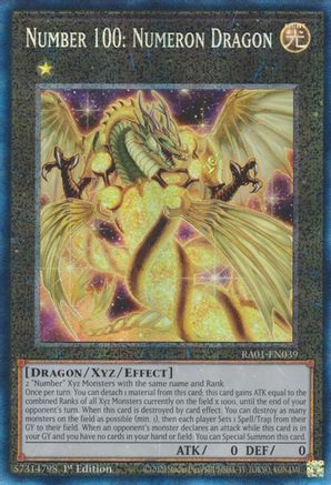 Image of Number 100: Numeron Dragon (PCR) (RA01-EN039) - 25th Anniversary Rarity Collection 1st Edition