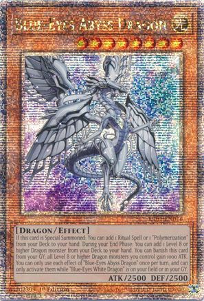 Image of Blue-Eyes Abyss Dragon (Quarter Century Secret Rare) (RA01-EN016) - 25th Anniversary Rarity Collection 1st Edition