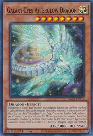 Image of Galaxy-Eyes Afterglow Dragon (RA01-EN017) - 25th Anniversary Rarity Collection 1st Edition