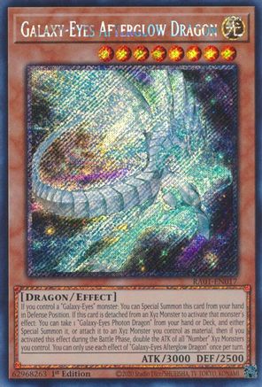 Image of Galaxy-Eyes Afterglow Dragon (Platinum Secret Rare) (RA01-EN017) - 25th Anniversary Rarity Collection 1st Edition