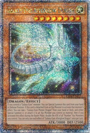 Image of Galaxy-Eyes Afterglow Dragon (Quarter Century Secret Rare) (RA01-EN017) - 25th Anniversary Rarity Collection 1st Edition