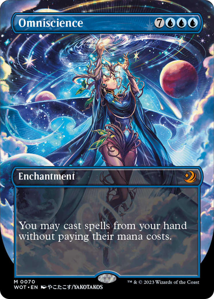 Image of Omniscience (Anime Borderless) (WOT-070) - Wilds of Eldraine: Enchanting Tales (Borderless)