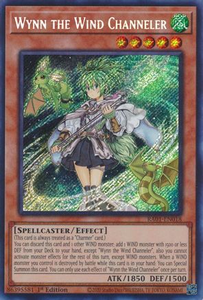 Image of Wynn the Wind Channeler (Secret Rare) (RA01-EN018) - 25th Anniversary Rarity Collection 1st Edition