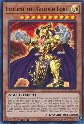 Image of Eldlich the Golden Lord (UR) (RA01-EN019) - 25th Anniversary Rarity Collection 1st Edition
