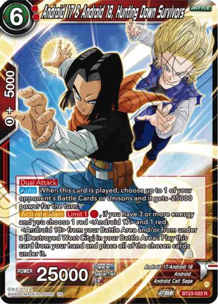 Image of Android 17 & Android 18, Hunting Down Survivors (BT23-023) - Perfect Combination