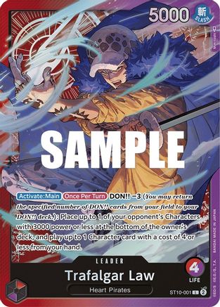 Image of Trafalgar Law (001) (ST10-001) - Ultra Deck: The Three Captains Foil