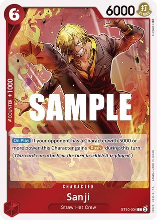 Image of Sanji (ST10-004) - Ultra Deck: The Three Captains Foil