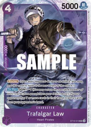 Image of Trafalgar Law (010) (ST10-010) - Ultra Deck: The Three Captains Foil