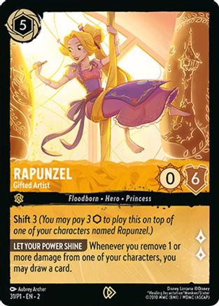 Image of Rapunzel - Gifted Artist (31) - Disney Lorcana Promo Cards Cold Foil