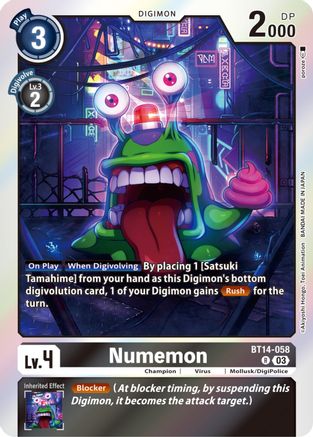 Image of Numemon (BT14-058) - Blast Ace Foil