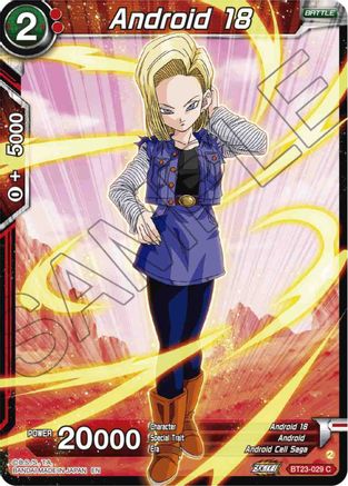Image of Android 18 (BT23-029) - Perfect Combination Foil