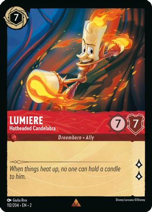 Image of Lumiere - Hotheaded Candelabra (112/204) - Rise of the Floodborn Cold Foil