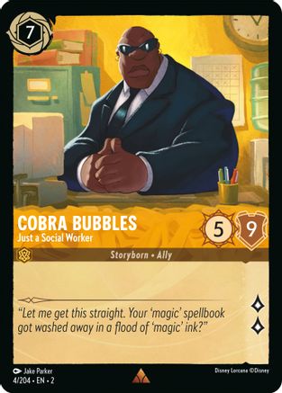 Image of Cobra Bubbles - Just a Social Worker (4/204) - Rise of the Floodborn Cold Foil