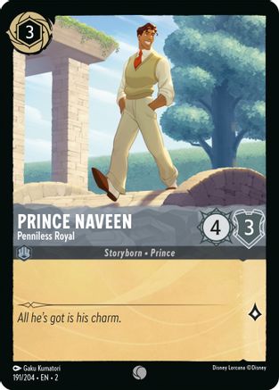 Image of Prince Naveen - Penniless Royal (191/204) - Rise of the Floodborn Cold Foil