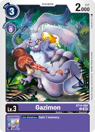 Image of Gazimon (BT14-069) - Blast Ace