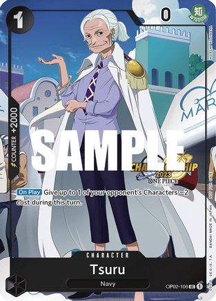 Image of Tsuru (CS 2023 Event Pack) (OP02-106) - One Piece Promotion Cards Foil