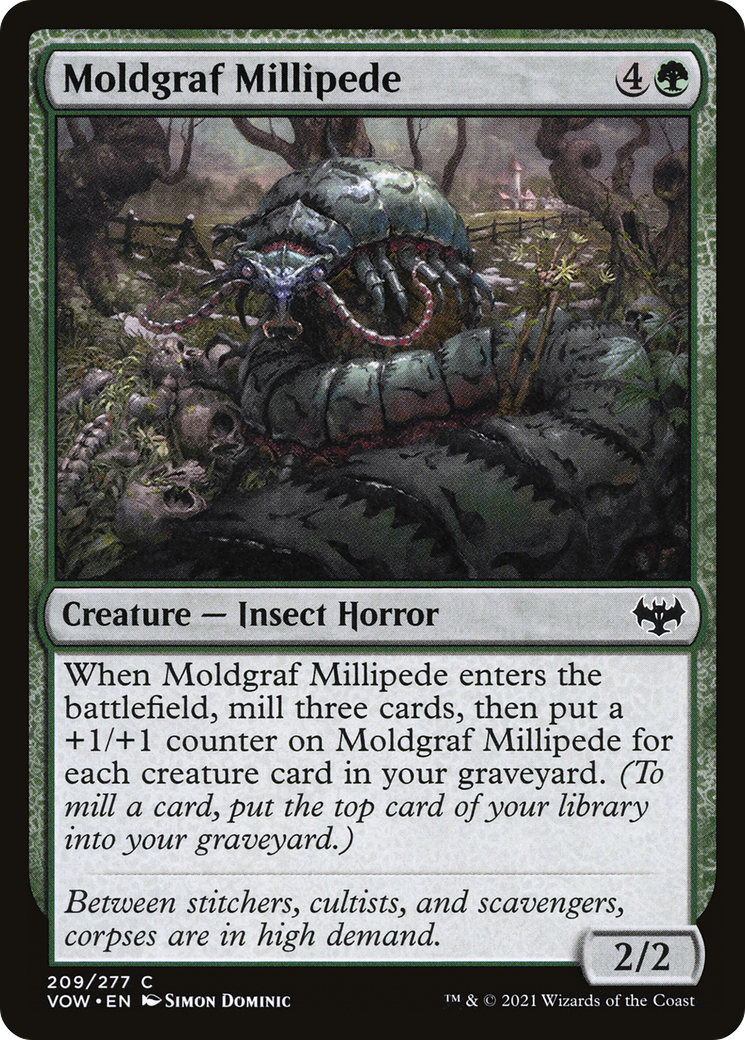 Image of Moldgraf Millipede (VOW-209) - Innistrad: Crimson Vow Foil