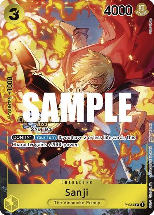 Image of Sanji (CS 2023 Event Pack) (P-034) - One Piece Promotion Cards Foil