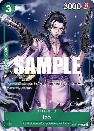 Image of Izo (CS 2023 Celebration Pack) (OP01-033) - One Piece Promotion Cards Foil