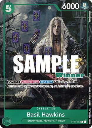 Image of Basil Hawkins (CS 2023 Top Players Pack) [Winner] (ST02-010) - One Piece Promotion Cards Foil