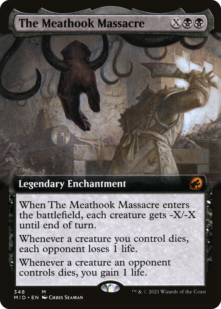 Image of The Meathook Massacre (Extended Art) (MID-348) - Innistrad: Midnight Hunt: (Extended Art) Foil