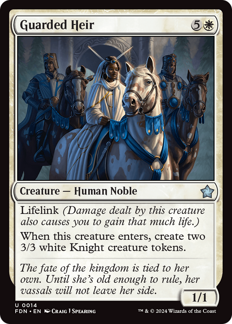 Image of Guarded Heir (FDN-014) - Foundations Foil
