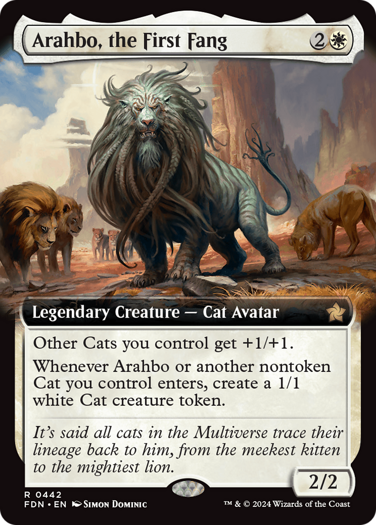 Image of Arahbo, the First Fang (Extended Art) (FDN-442) - Foundations: (Extended Art)