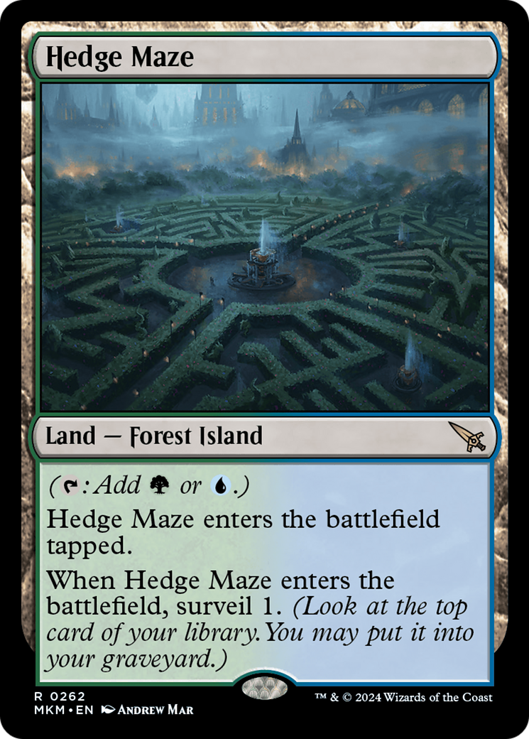 Image of Hedge Maze (MKM-262) - Murders at Karlov Manor Foil