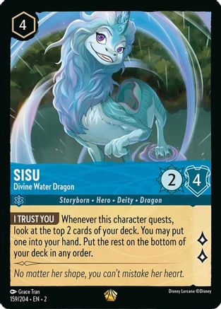 Image of Sisu - Divine Water Dragon (159/204) - Rise of the Floodborn Cold Foil