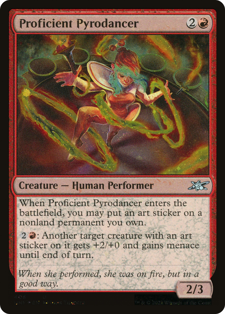 Image of Proficient Pyrodancer (Galaxy Foil) (UNF-406) - Unfinity Foil