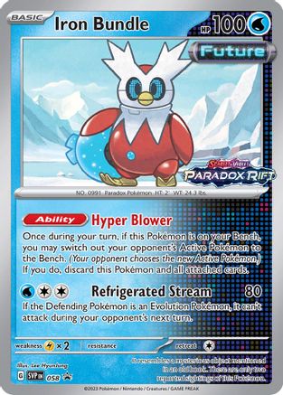 Image of Iron Bundle (Prerelease) 058  - Holofoil SV Scarlet & Violet Promo Cards - Promo