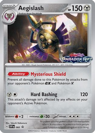 Image of BRICK - Aegislash (Prerelease) 060  - Holofoil SV Scarlet & Violet Promo Cards - Promo