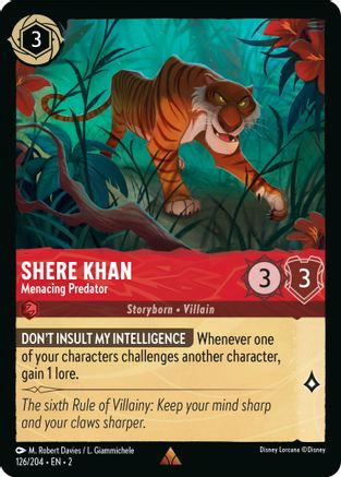 Image of Shere Khan - Menacing Predator (126/204) - Rise of the Floodborn