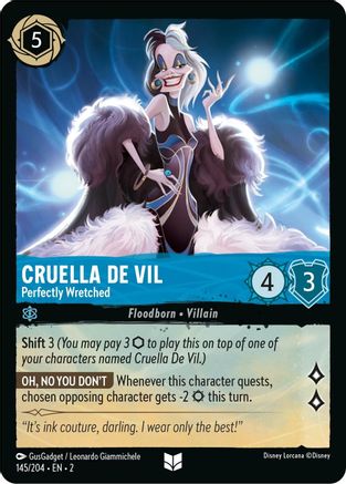 Image of Cruella De Vil - Perfectly Wretched (145/204) - Rise of the Floodborn