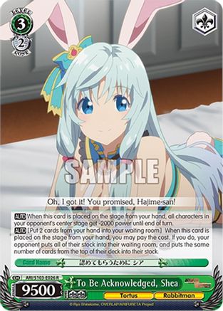 Image of To Be Acknowledged, Shea (ARI/S103-E026 R) - Arifureta: From Commonplace to World's Strongest