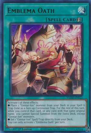 Image of Emblema Oath (VASM-EN021) - Valiant Smashers 1st Edition
