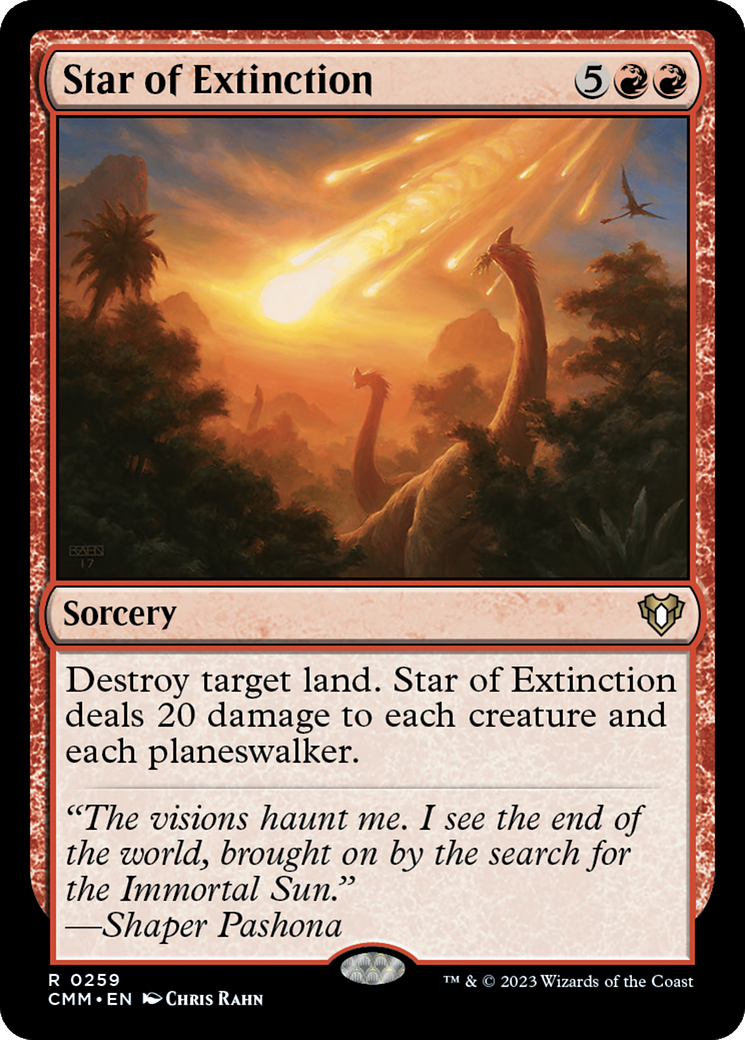 Image of Star of Extinction (CMM-259) - Commander Masters Foil