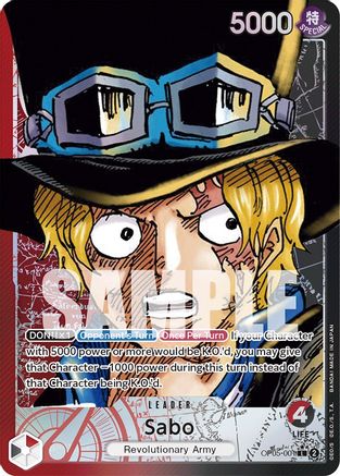 Image of Sabo (001) (Alternate Art) (OP05-001) - Awakening of the New Era Foil