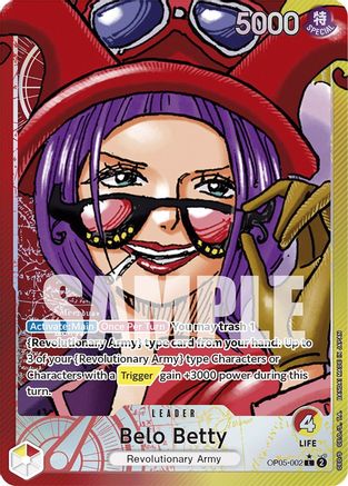 Image of Belo Betty (002) (Alternate Art) (OP05-002) - Awakening of the New Era Foil