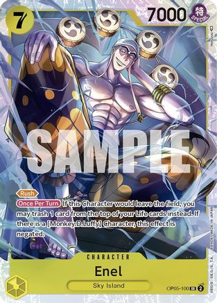 Image of Enel (100) (OP05-100) - Awakening of the New Era Foil