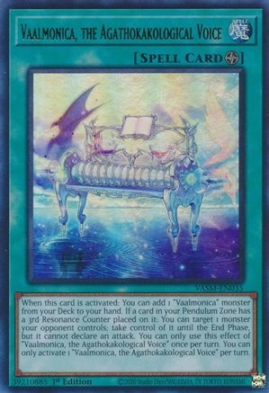 Image of Vaalmonica, the Agathokakological Voice (VASM-EN035) - Valiant Smashers 1st Edition