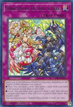 Image of Stained Glass of Light & Dark (VASM-EN045) - Valiant Smashers 1st Edition