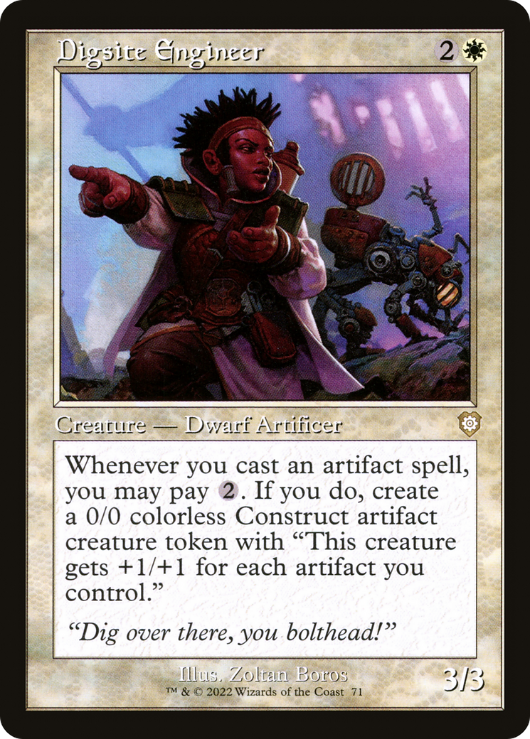 Image of Digsite Engineer (Retro Frame) (BRC-071) - The Brothers' War Commander